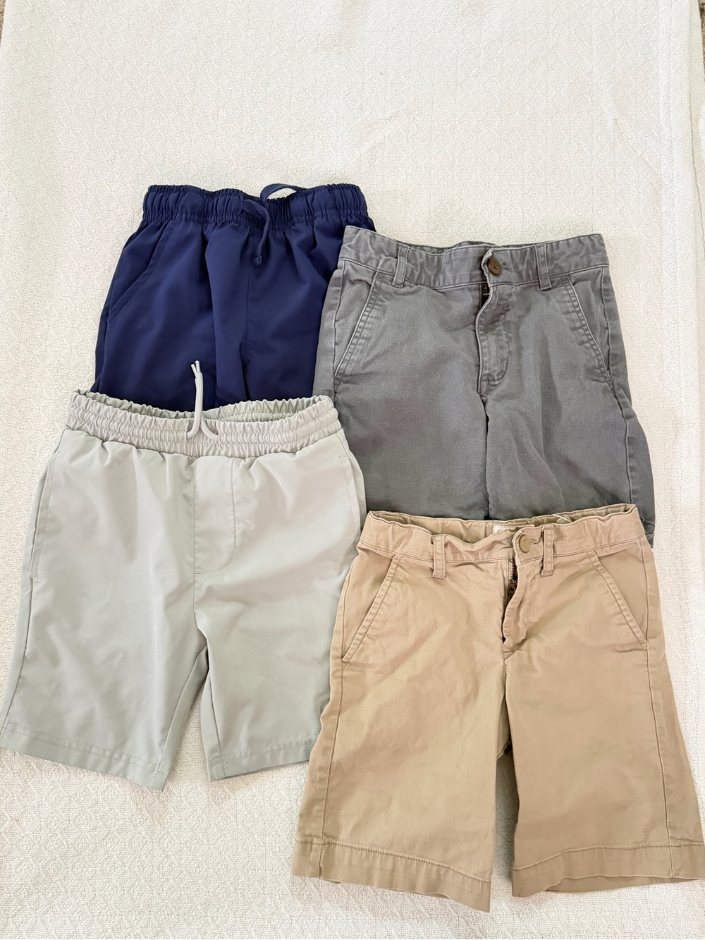 Champion Old Navy Boys Blue Gray and Khaki Casual and Uniform Short Bundle